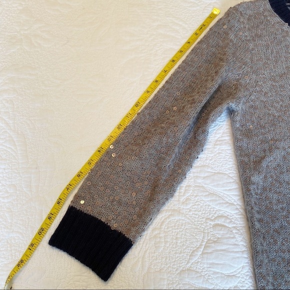 J. Crew Scattered Sequin Wool Blend Sweater - M - Picture 10 of 11